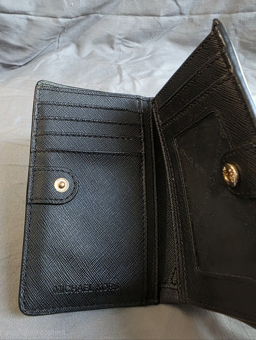 Michael Kors Black Saffiano Leather Wallet - Picture 4 of 6